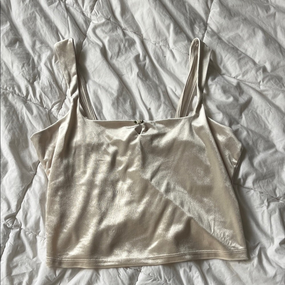 Wild Fable Cream Satin Top